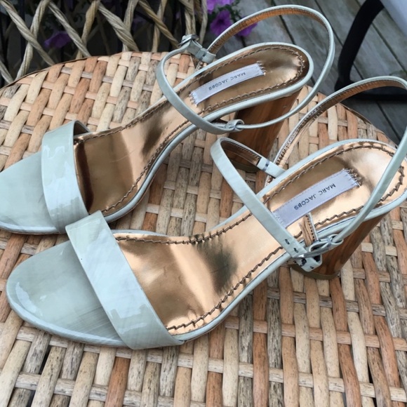 Marc Jacobs Patent Leather Mirrored Heel Sandals - Picture 2 of 5